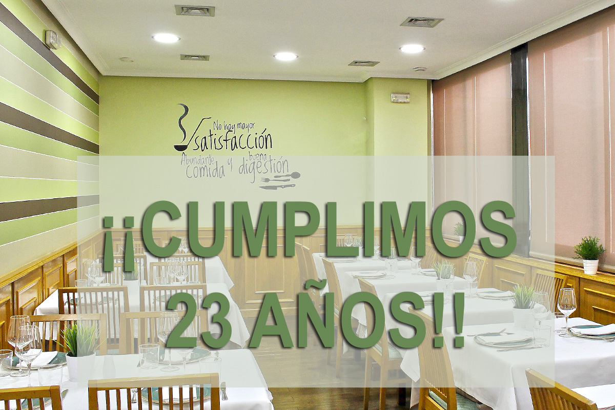 Menú Especial 23 Aniversario Rotonda de Pacífico